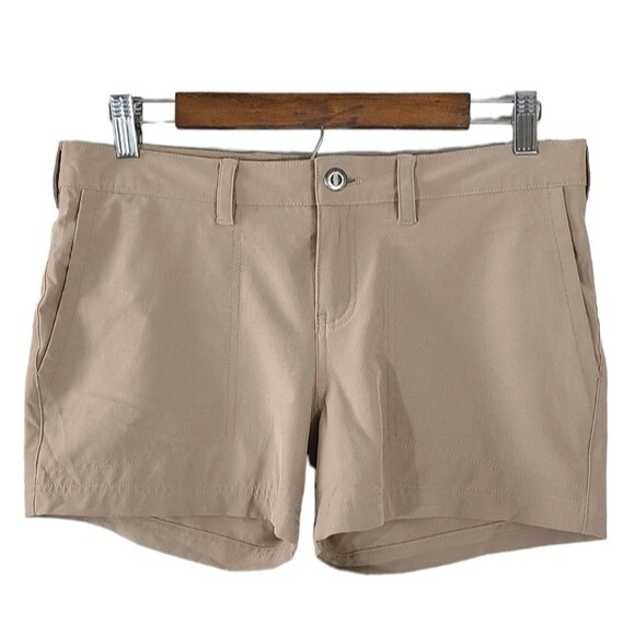 Patagonia Khaki Short Shorts womens size 4 - Picture 1 of 6